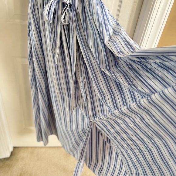 Ashley Stewart Dress Cotton Blend Belted Maxi With Pockets Size 14/16 - Picture 6 of 9